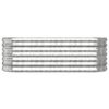 vidaXL Ζαρντινιέρα Υπερυψωμένη Ασημί 114x40x36 εκ. Γαλβανισμένος χάλυβας