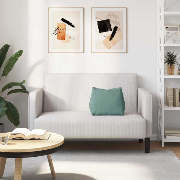 vidaXL Μαξιλάρι Πλάτης Θαλασσί 45 x 20 x 35 εκ. Υφασμάτινο Κορντουρά