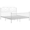 vidaXL Πλαίσιο Κρεβατιού Λευκό 180 x 200 εκ. Μεταλλικό
