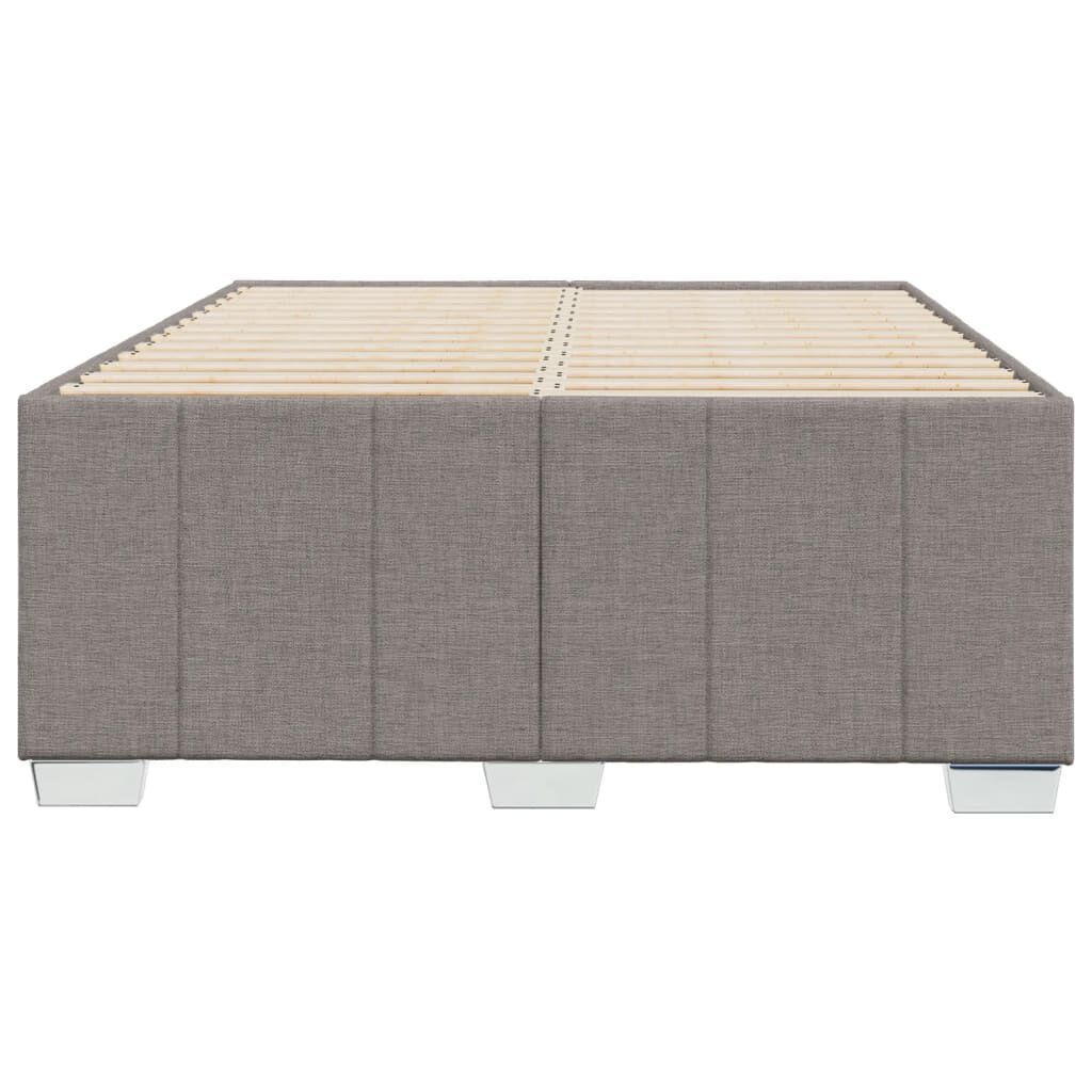 vidaXL Σκελετός Κρεβατιού Χωρίς Στρώμα Taupe 120x200 εκ. Υφασμάτινο