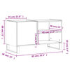 vidaXL Δισκοθήκη Sonoma Δρυς 85 x 38 x 48 εκ. από Επεξεργασμένο Ξύλο