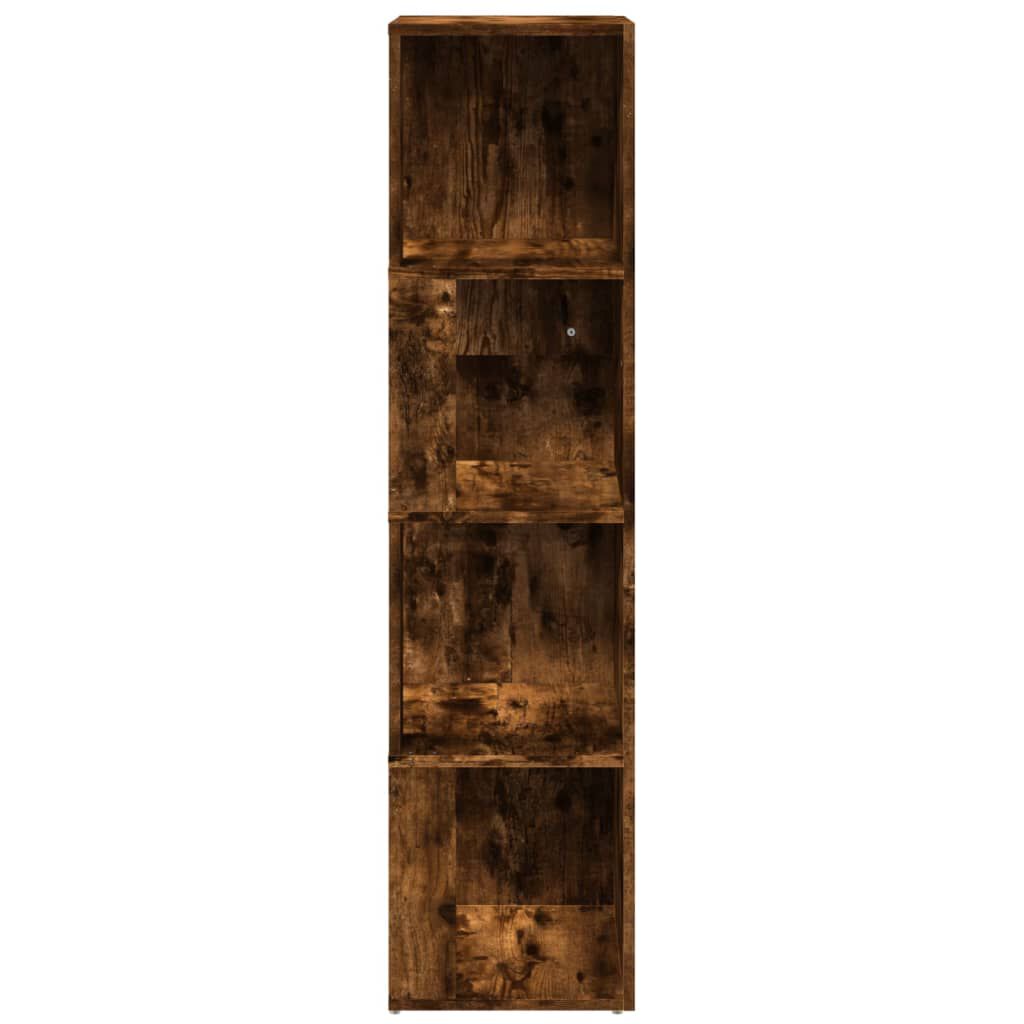 vidaXL Γωνιακό Έπιπλο Καπνιστή δρυς 33x33x132 εκ. από Επεξεργ. Ξύλο