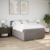 vidaXL &Kappa;&rho;&epsilon;&beta;ά&tau;&iota; Boxspring &mu;&epsilon; &Sigma;&tau;&rho;ώ&mu;&alpha; Taupe 140x200 &epsilon;&kappa;. &Upsilon;&phi;&alpha;&sigma;&mu;ά&tau;&iota;&nu;&omicron;
