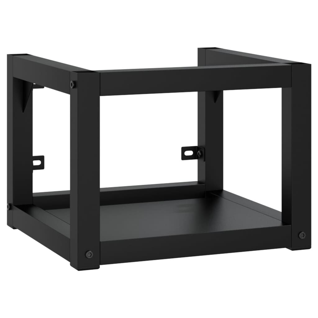 vidaXL Έπιπλο Μπάνιου Επιτοίχιο Μαύρο 40 x 38 x 31 εκ. Σιδερένιο