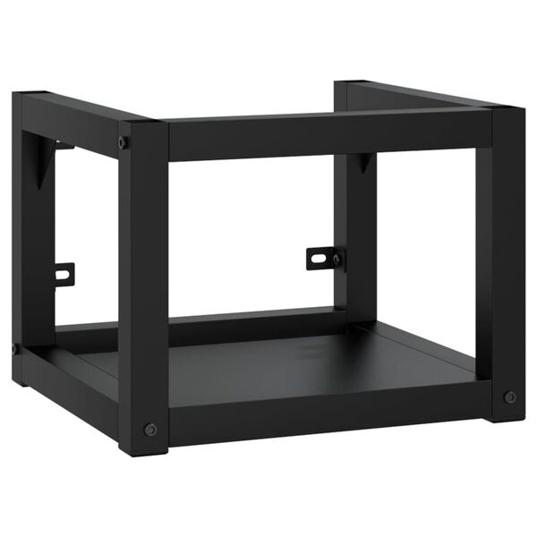 vidaXL Έπιπλο Μπάνιου Επιτοίχιο Μαύρο 40 x 38 x 31 εκ. Σιδερένιο
