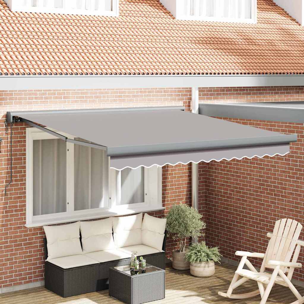 vidaXL Σκηνίτσα Αναδιπλούμενη Ανοιχτό γκρι 300 x 250 εκ