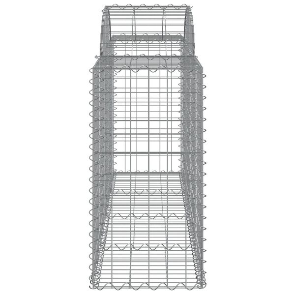 vidaXL Συρματοκιβώτια Τοξωτά 14 τεμ. 200x50x80/100 εκ. Γαλβαν. Ατσάλι