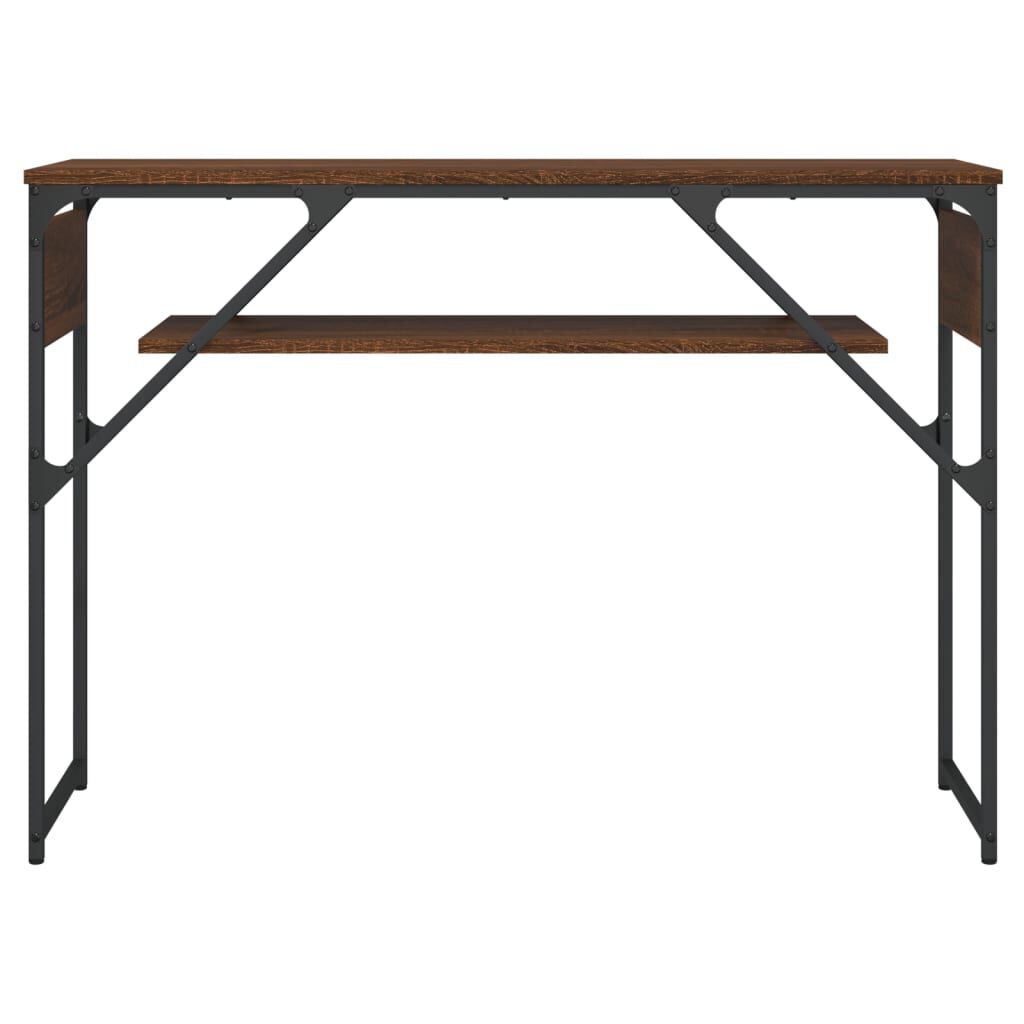 vidaXL Τραπέζι Κονσόλα Καφέ Δρυς 105 x 30 x 75 εκ. από Επεξεργ. Ξύλο