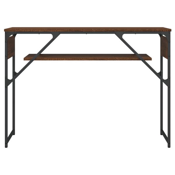 vidaXL Τραπέζι Κονσόλα Καφέ Δρυς 105 x 30 x 75 εκ. από Επεξεργ. Ξύλο