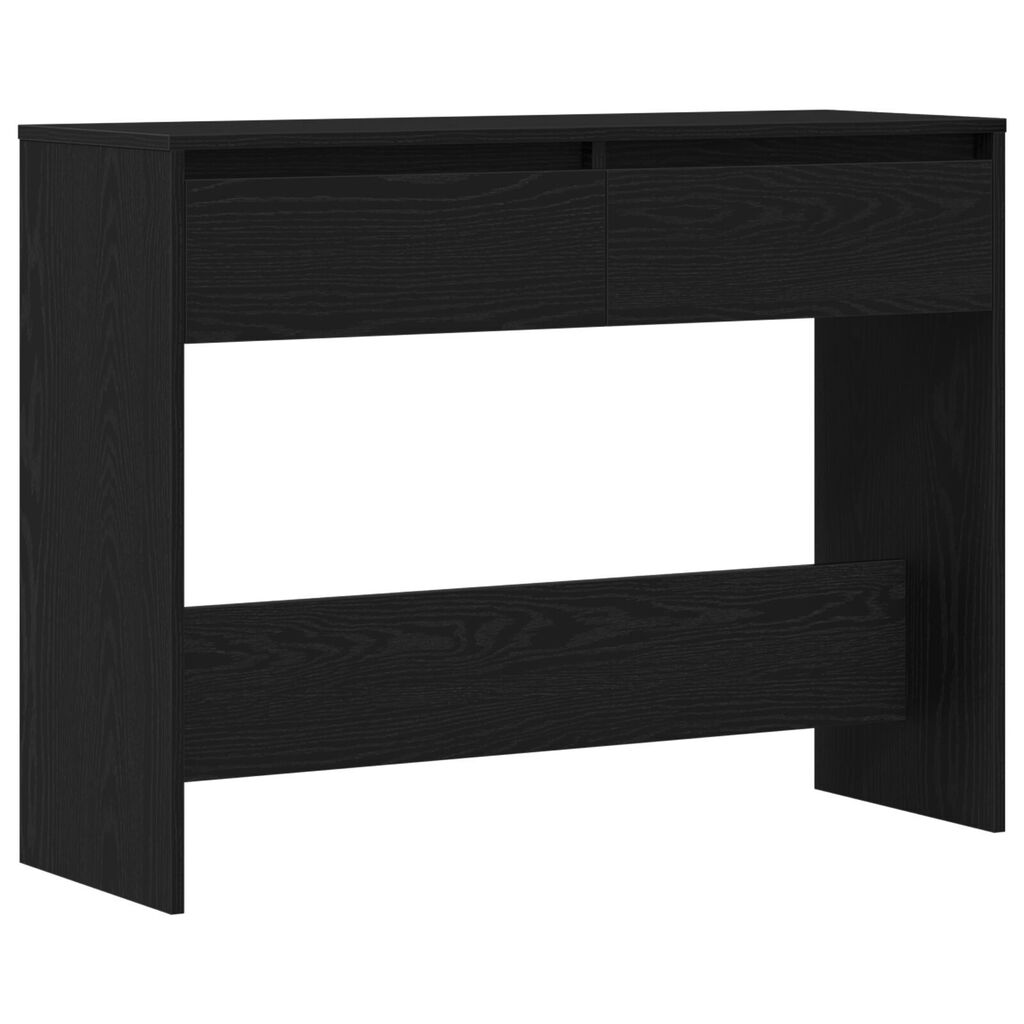 vidaXL Μαύρο Ξύλινο Τραπέζι Κονσόλας - 100x35x76.5 εκ - Επεξεργασμένο Ξύλο