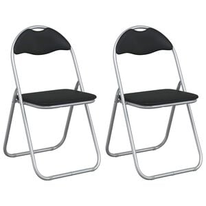 vidaXL &Pi;&tau;&upsilon;&sigma;&sigma;ό&mu;&epsilon;&nu;&eta; &Kappa;&alpha;&rho;έ&kappa;&lambda;&alpha; 2 pcs &Mu;&alpha;ύ&rho;&omicron; &kappa;&alpha;&iota; &Gamma;&kappa;&rho;&iota; 48 x 43,5 x 81 &epsilon;&kappa;.