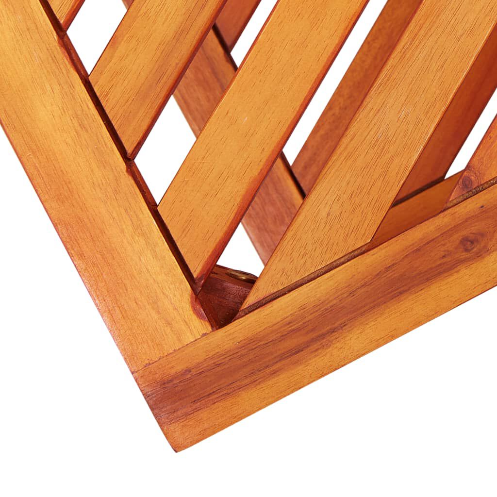 vidaXL Τραπεζάκι Βοηθητικό 45 x 33 x 45 εκ. από Μασίφ Ξύλο Ακακίας