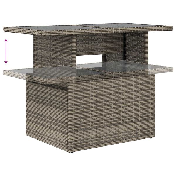 vidaXL Σετ Καναπέ Κήπου με μαξιλάρι 6 pcs Γκρι 100 x 55 x 73 εκ