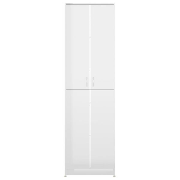 vidaXL Ντουλάπα Διαδρόμου Γυαλιστερό Λευκό 55x25x189 εκ. Επεξ. Ξύλο