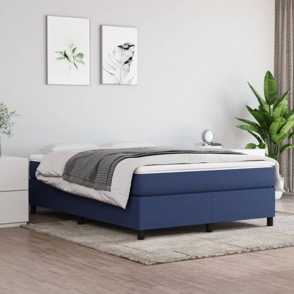 vidaXL &Kappa;&rho;&epsilon;&beta;ά&tau;&iota; Boxspring &mu;&epsilon; &Sigma;&tau;&rho;ώ&mu;&alpha; &Mu;&pi;&lambda;&epsilon; 140x200 &epsilon;&kappa;. &Upsilon;&phi;&alpha;&sigma;&mu;ά&tau;&iota;&nu;&omicron;