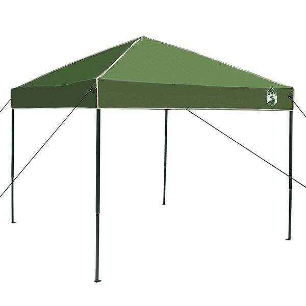 vidaXL Σκηνή Σκίασης Πράσινο 250 x 250 x 227 / 236 / 245 εκ. Ύφασμα Oxford