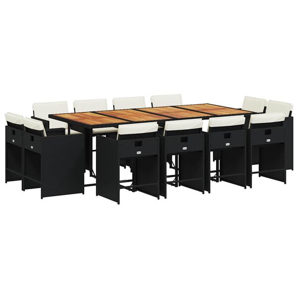 vidaXL &Sigma;&epsilon;&tau; &Tau;&rho;&alpha;&pi;&epsilon;&zeta;&alpha;&rho;ί&alpha;&sigmaf; &Kappa;ή&pi;&omicron;&upsilon; 13&tau;&epsilon;&mu;. &Mu;&alpha;ύ&rho;&omicron; &alpha;&pi;ό &Sigma;&upsilon;&nu;&theta;. &Rho;&alpha;&tau;ά&nu; &mu;&epsilon; &Mu;&alpha;&xi;&iota;&lambda;ά&rho;&iota;&alpha;