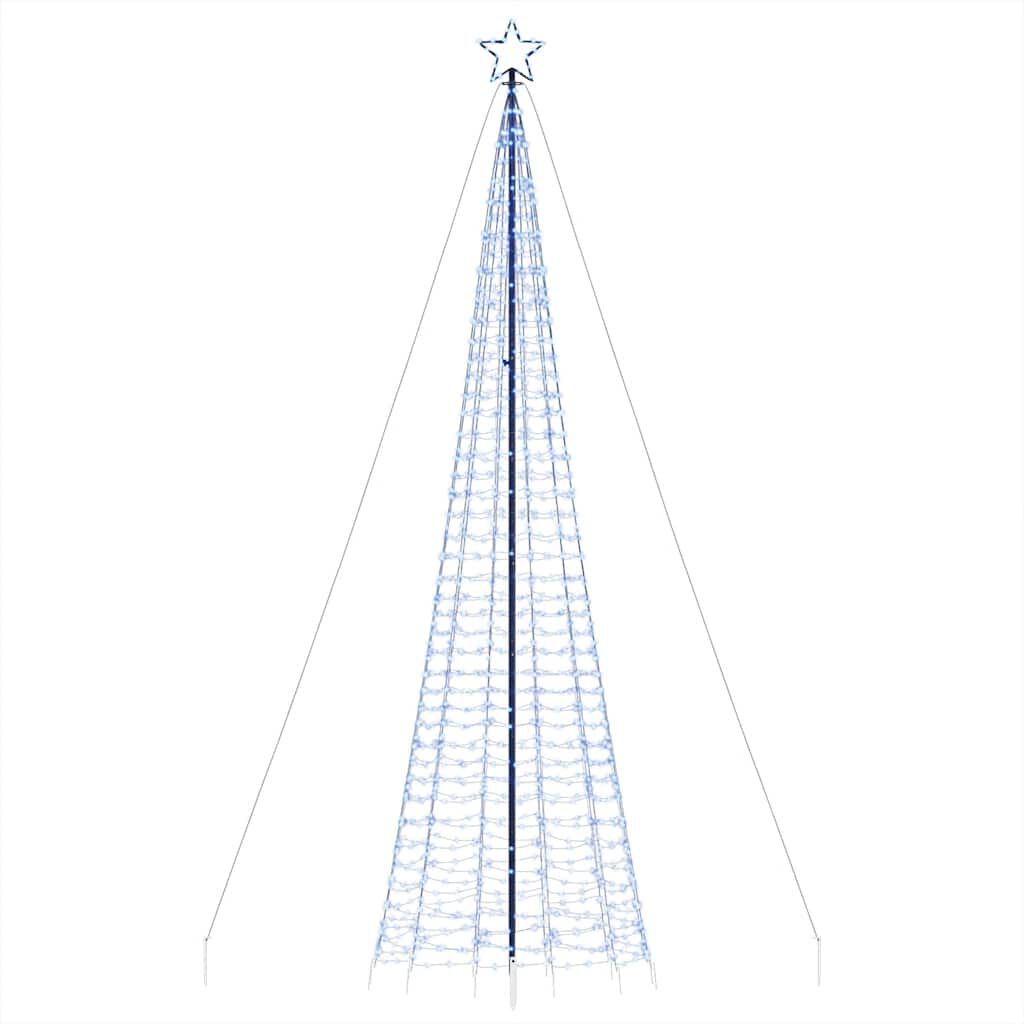 vidaXL Χριστουγεννιάτικο δέντρο LED με καρφιά 1534 LED μπλε 500 εκ.