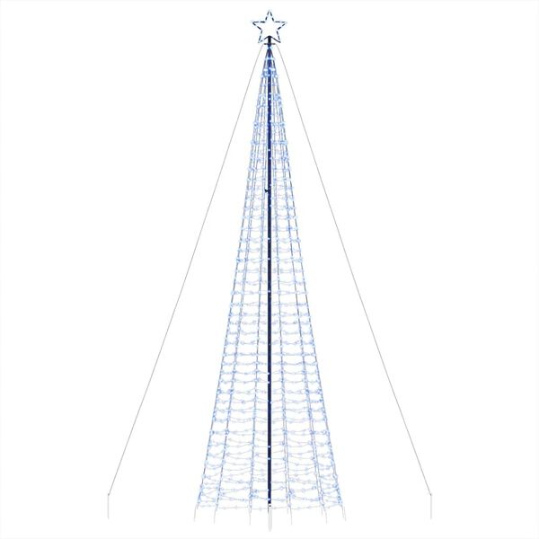 vidaXL Χριστουγεννιάτικο δέντρο LED με καρφιά 1534 LED μπλε 500 εκ.