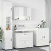 vidaXL Σετ Επίπλων Μπάνιου 4 pcs Γυαλιστερό λευκό 30 x 35 x 192 εκ.