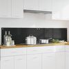 vidaXL Πίσω Πάνελ Κουζίνας Μαύρο 100 x 40 cm σκληρυμένο γυαλί