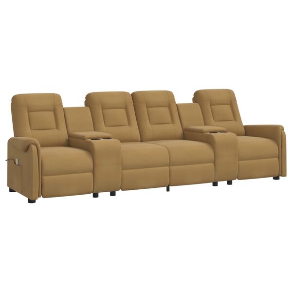 vidaXL &Pi;&omicron;&lambda;&upsilon;&theta;&rho;ό&nu;&alpha; &Mu;&alpha;&sigma;ά&zeta; &Tau;&epsilon;&tau;&rho;&alpha;&theta;έ&sigma;&iota;&alpha; &mu;&epsilon; &Pi;&omicron;&tau;&eta;&rho;&omicron;&theta;ή&kappa;&eta; &Alpha;&nu;&alpha;&kappa;&lambda;&iota;&nu;ό&mu;&epsilon;&nu;&eta; Taupe