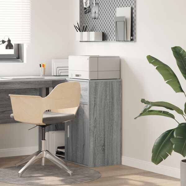 vidaXL Πλαϊνό γραφείο Γκρι sonoma 38 x 34,5 x 75 εκ Επεξεργασμένο ξύλο