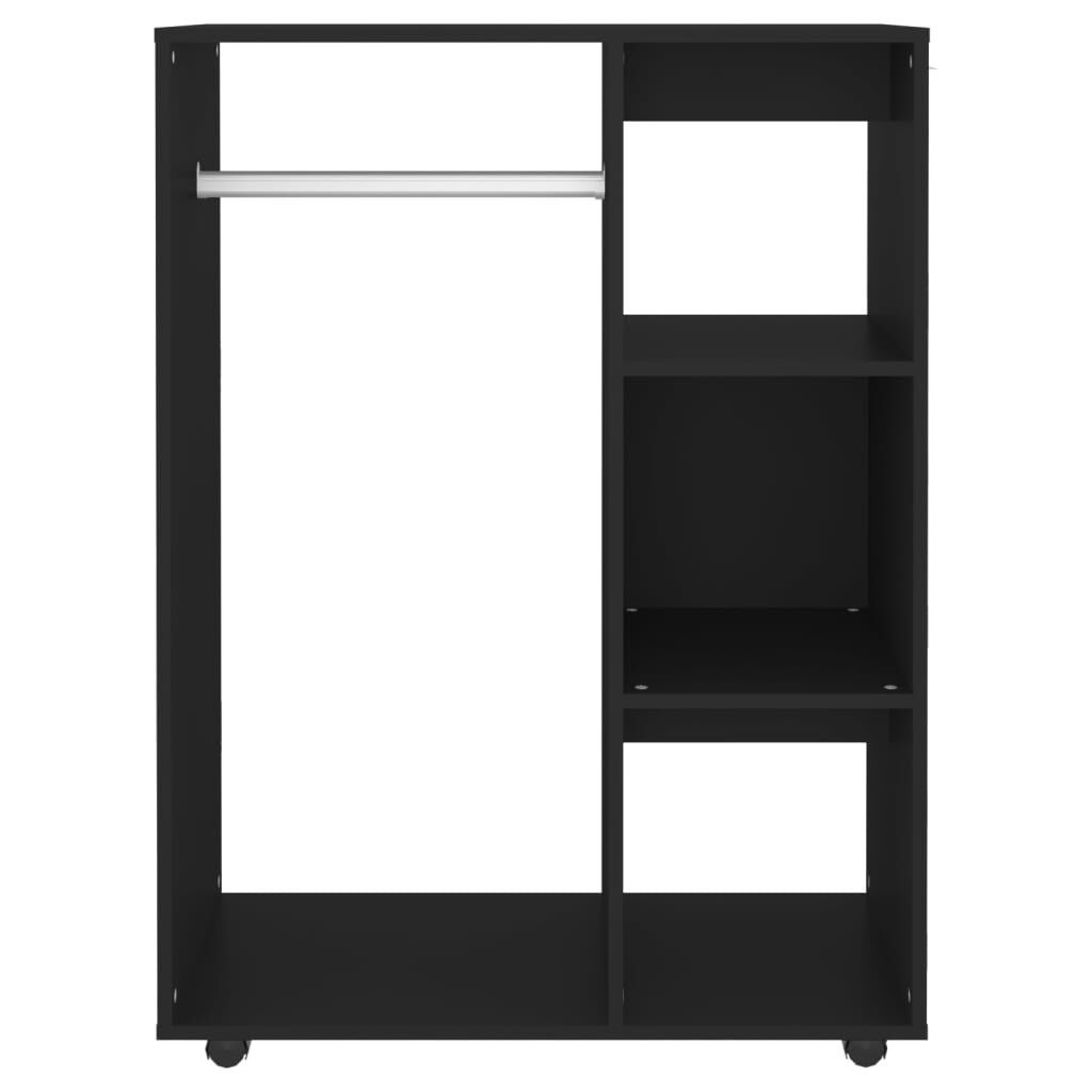 vidaXL Ντουλάπα Μαύρη 80 x 40 x 110 εκ. από Επεξ. Ξύλο