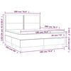 vidaXL Κρεβάτι Boxspring με Στρώμα Ροζ 180x200 εκ. Βελούδινο