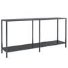 vidaXL &Tau;&rho;&alpha;&pi;έ&zeta;&iota; &Kappa;&omicron;&nu;&sigma;ό&lambda;&alpha; &Mu;&alpha;ύ&rho;&omicron; 160 x 35 x 75,5 &epsilon;&kappa;. &alpha;&pi;ό &Psi;&eta;&mu;έ&nu;&omicron; &Gamma;&upsilon;&alpha;&lambda;ί