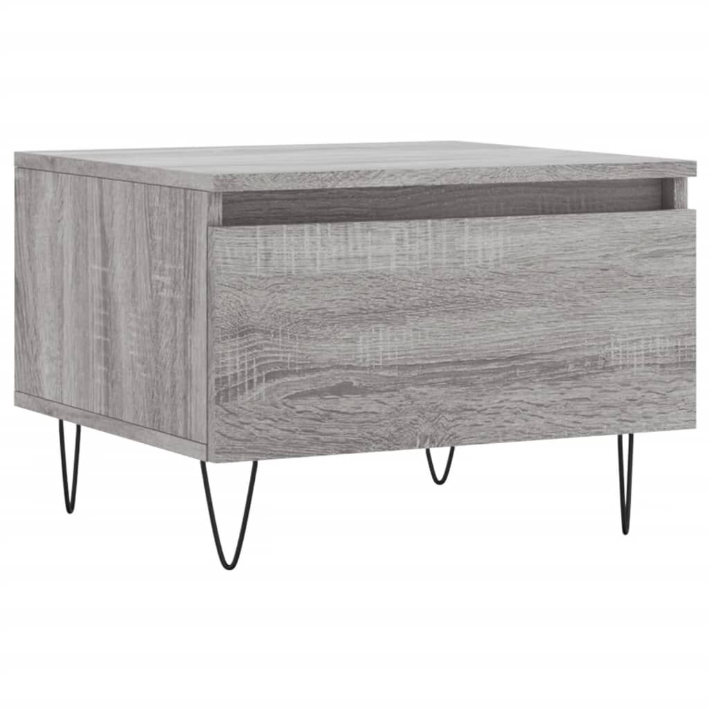 vidaXL Τραπεζάκια Σαλονιού 2 τεμ. Γκρι Sonoma 50x46x35 εκ. Επεξ. Ξύλο