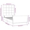 vidaXL Πλαίσιο κρεβατιού χωρίς στρώμα Κρέμα 80x200 cm Ύφασμα