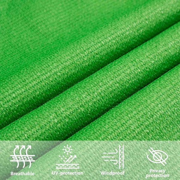 vidaXL Πανί Σκίασης Ανοιχτό Πράσινο 6 x 7 μ. από HDPE 160 γρ./μ²