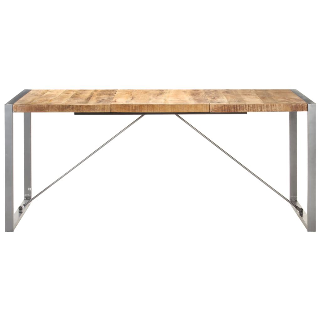 vidaXL Τραπεζαρία 180 x 90 x 75 εκ. από Μασίφ Ακατέργαστο Ξύλο Μάνγκο
