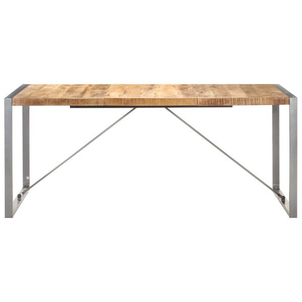 vidaXL Τραπεζαρία 180 x 90 x 75 εκ. από Μασίφ Ακατέργαστο Ξύλο Μάνγκο