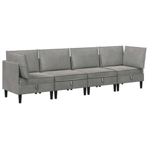 vidaXL &Sigma;&epsilon;&tau; &Epsilon;&pi;ί&pi;&lambda;&omega;&nu; &Sigma;&alpha;&lambda;&omicron;&nu;&iota;&omicron;ύ &mu;&epsilon; &mu;&alpha;&xi;&iota;&lambda;ά&rho;&iota; 4 pcs &Alpha;&nu;&omicron;&iota;&chi;&tau;ό &gamma;&kappa;&rho;&iota; &Beta;&epsilon;&lambda;&omicron;ύ&delta;&omicron;