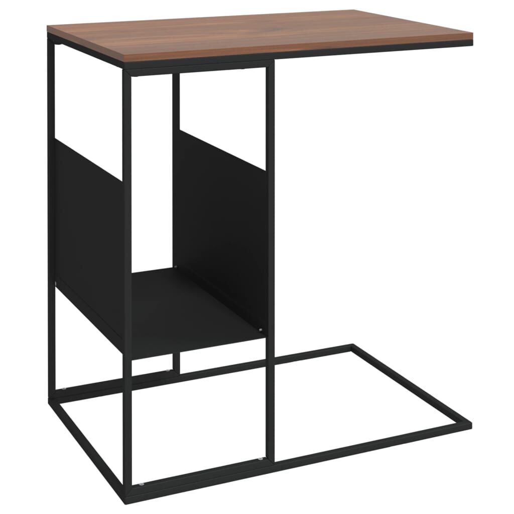 vidaXL Τραπέζι Βοηθητικό Μαύρο 55x36x59,5 εκ. από Επεξεργασμένο Ξύλο