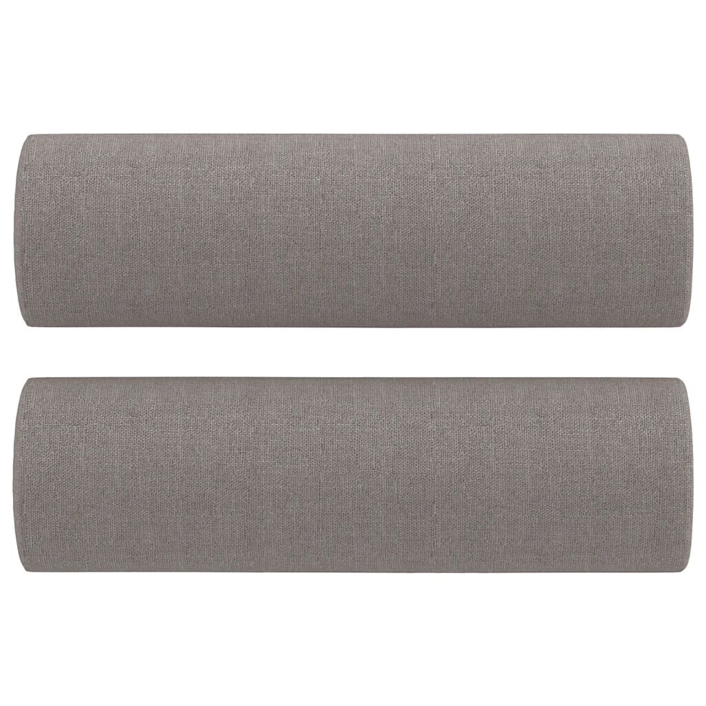 vidaXL Καναπές Διθέσιος Taupe 120 εκ. Υφασμάτινος Διακ. Μαξιλάρια