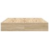 vidaXL Σκελετός Κρεβατιού Sonoma Δρυς 200 x 200 cm Επεξεργασμένο ξύλο