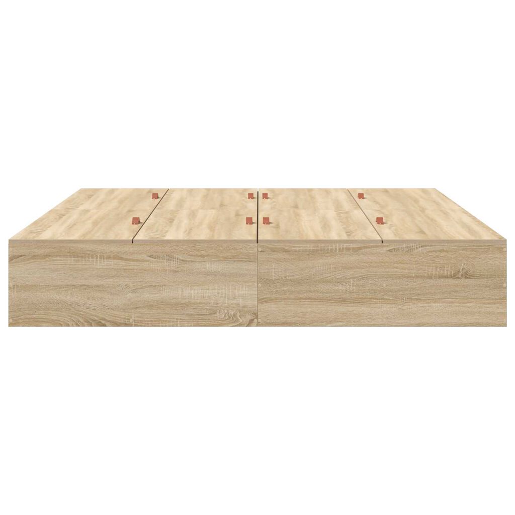 Κρεβάτι αποθήκευσης vidaXL από Sonoma Oak 200x200 εκ.