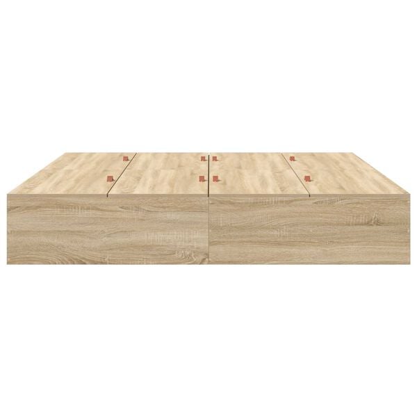 Κρεβάτι αποθήκευσης vidaXL από Sonoma Oak 200x200 εκ.