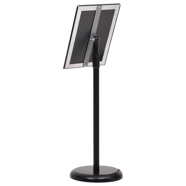 vidaXL Βάσεις Αφισών 2 pcs Μαύρο 32.5x 24 x 78 εκ Κράμα Αλουμινίου
