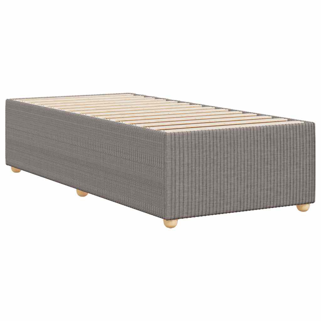 vidaXL Σκελετός Κρεβατιού Χωρίς Στρώμα Taupe 90x190 εκ. Υφασμάτινο