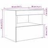 vidaXL &Kappa;&omicron;&mu;&omicron;&delta;ί&nu;&omicron; 2 pcs &Mu;&alpha;ύ&rho;&eta; &Omicron;&xi;&upsilon;ά 50 x 40 x 45 cm &Epsilon;&pi;&epsilon;&xi;&epsilon;&rho;&gamma;&alpha;&sigma;&mu;έ&nu;&omicron; &xi;ύ&lambda;&omicron;