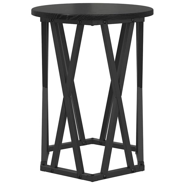 vidaXL Τραπεζάκι σαλονιού 2 pcs Μαύρη δρυς 50 x 50 x 50 cm