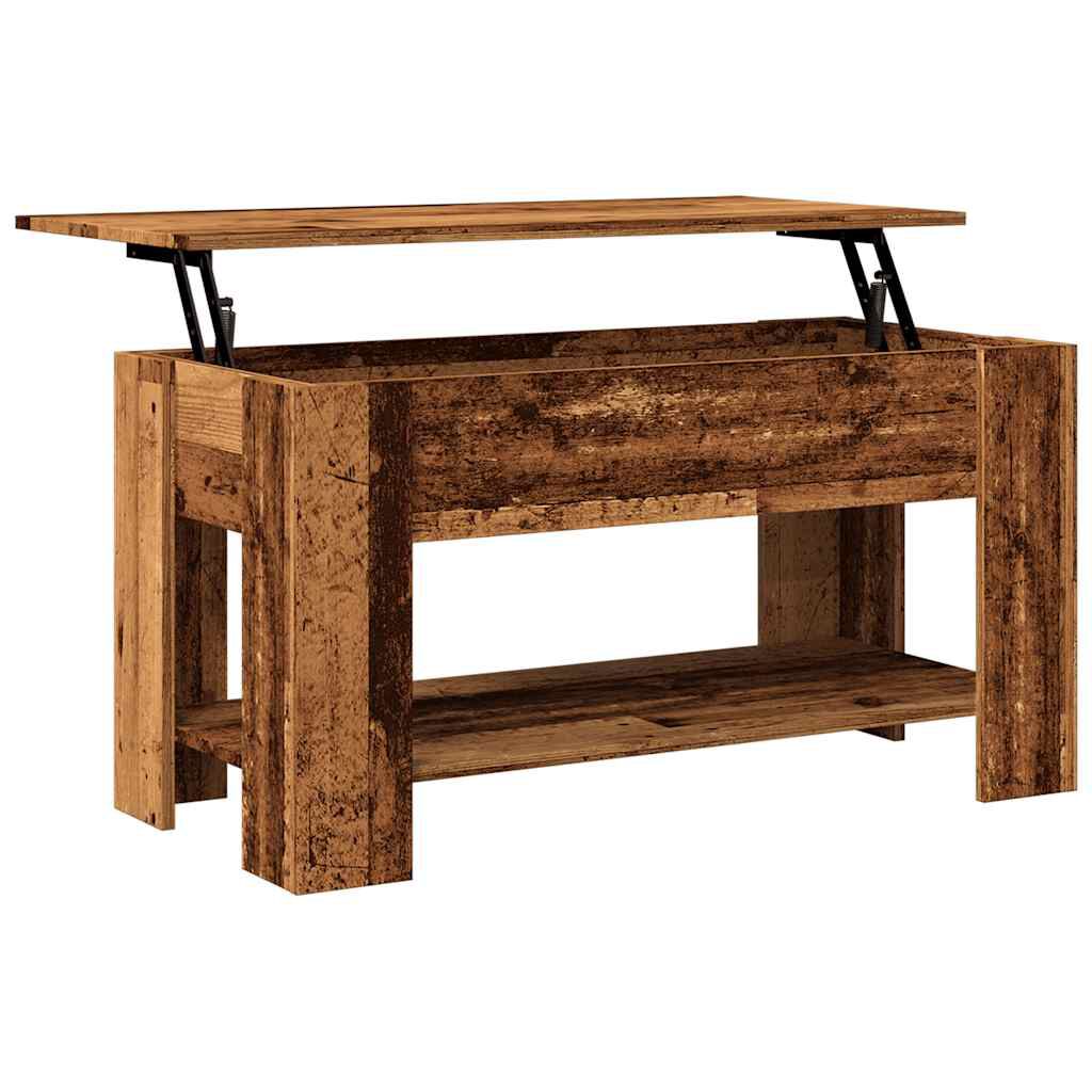 vidaXL Τραπεζάκι σαλονιού Παλιό ξύλο 101x49x52 cm Κατασκευασμένο ξύλο