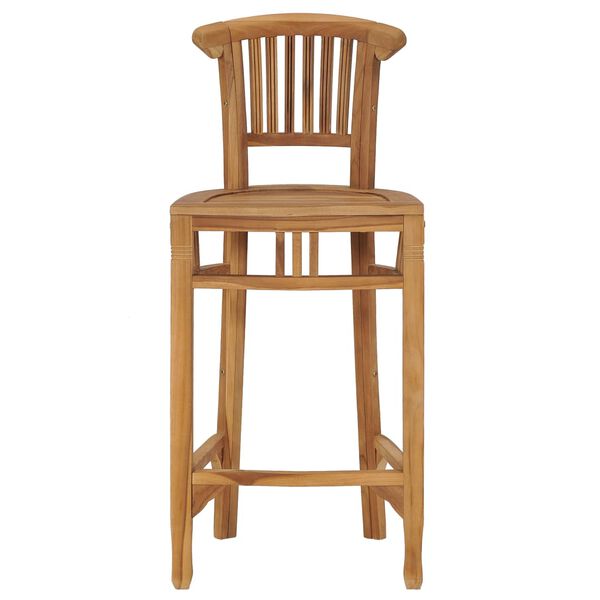 vidaXL Καρέκλα Μπαρ από Μασίφ Ξύλο Teak