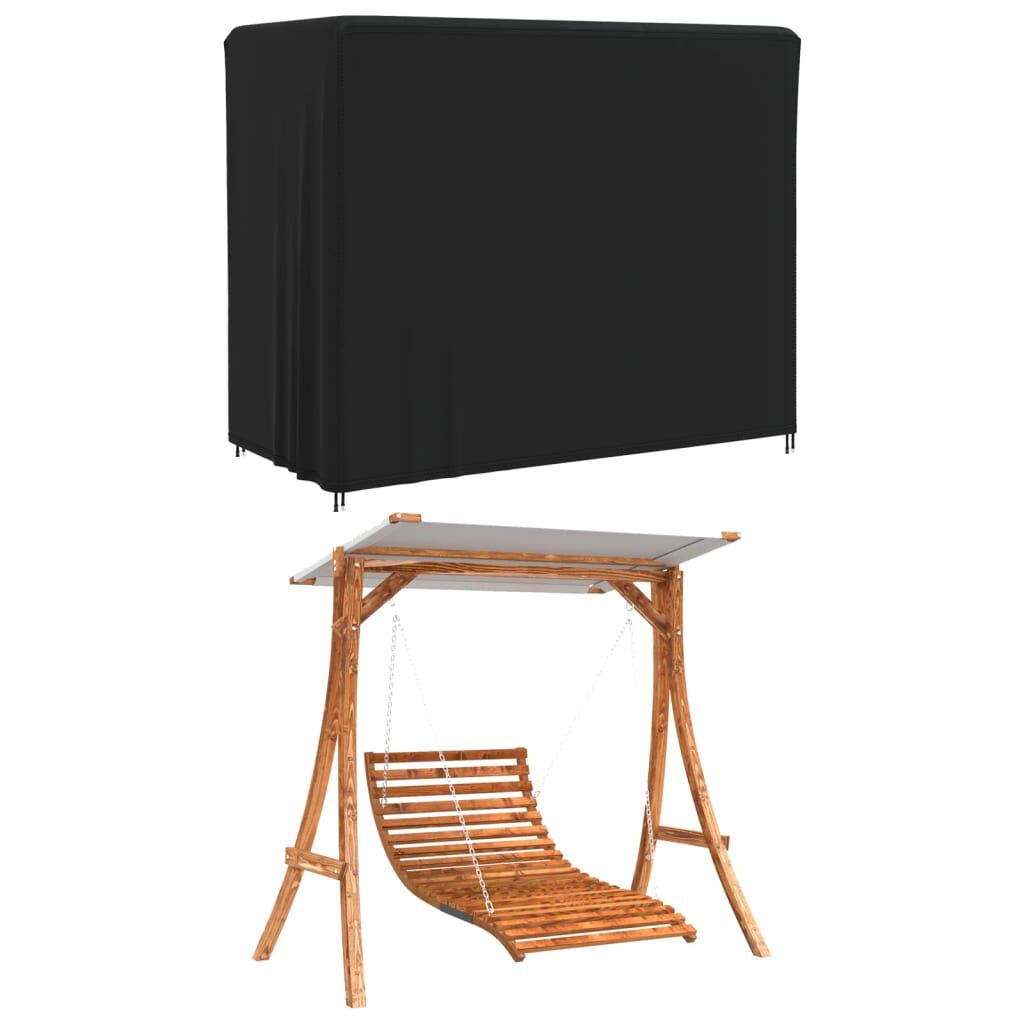 vidaXL Κάλυμμα Κούνιας Κήπου Μαύρο 220x135x170 εκ. 420D Oxford
