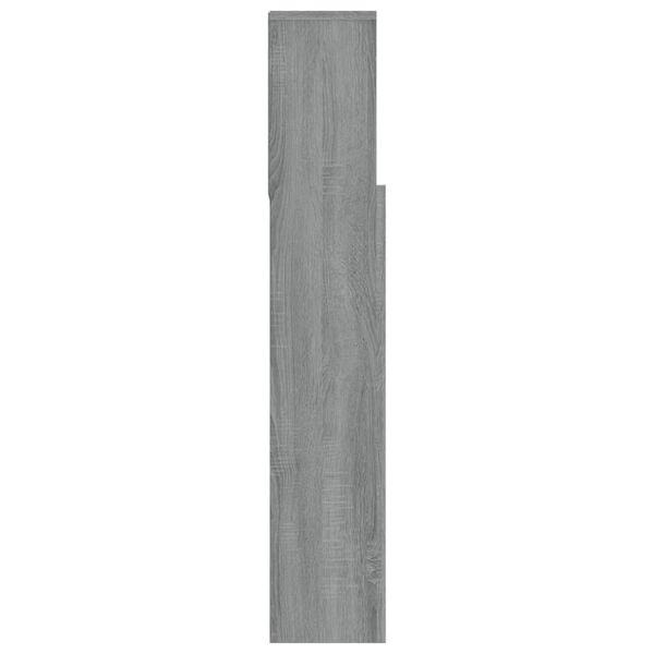 vidaXL Κεφαλάρι Με Αποθηκευτικό Χώρο Γκρι Sonoma 180 x 19 x 103,5 εκ.