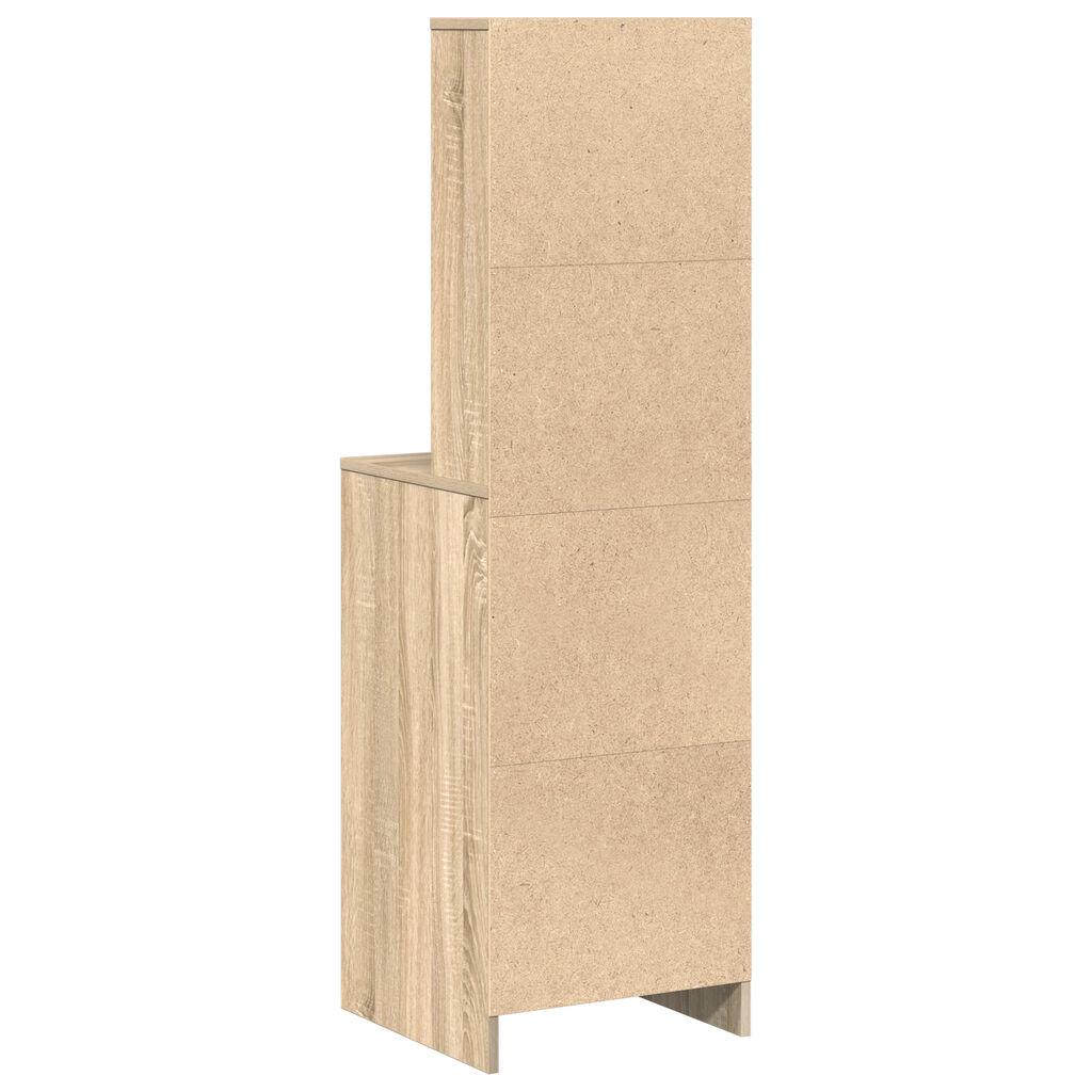vidaXL Highboard Sonoma Oak 40x41x135 εκ. Επεξεργασμένο Ξύλο